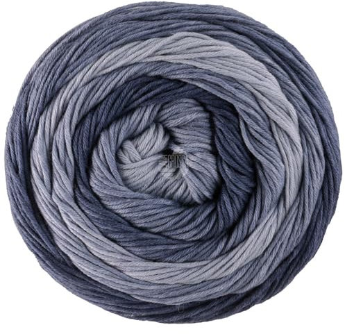 LANA GROSSA Gomitolo Tono | Wolle in dezenten Ton- in-Ton Farbverlauf in fruchtigen Farben | Handstrickgarn aus 100% Baumwolle (Bio) |100g Wolle zum Stricken & Häkeln | 360m Garn FB 1039