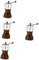 BESPORTBLE 4pcs Pepper Grinder Cement Driller Concrete Drill Bit Baking Supplies Molds Oven Mold Coffee Bean Grinder Utensil Belt Kit Drill Bit Hanging Hanging Buckle Hooks Stainless Steel