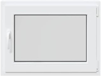 vidaXL Finestra da Cantina RISOR 80x50 cm Anta ribalta DIN Destra Bianca