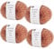 Eponge Cuivre Vaisselle, 4 Pièces Grattoir Cuivre Poele INOX, Brosse pour Plats Et Tampons À Récurer Cuisine, Éponges Métalliques pour Nettoyer Four Grille Salle De Bain Et Ustensiles De Cuisine