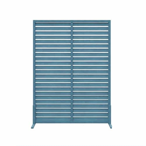 XTGDIEM Sichtschutz Aus Holz, Dekorativer Trennwand Rohren Und Lamellen, Gartenzaun for Hinterhofterrassen, Geeignet Terrassen Balkone(Color-3,90x150cm)