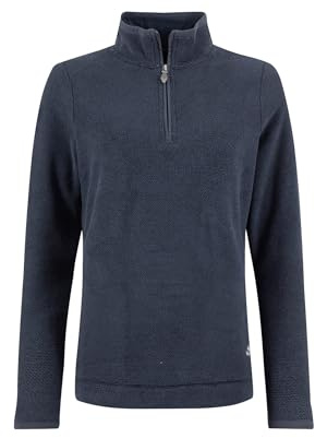 Weird Fish Sarah 1/4 Zip Textured Fleece Midnight Size 10. (Jumper/Sweater/Fleece)