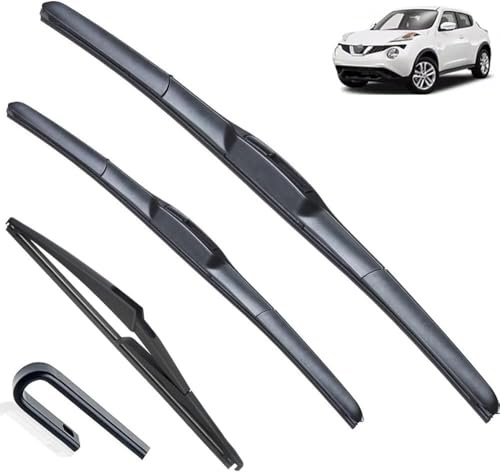 DuanRQ Front Scheibenwischer für Nissan Juke F15 2010-2016, Set Frontscheibenwischer Wischerblätter Vorne Alle Jahreszeiten Ersatzwischblätter