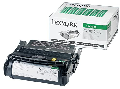Lexmark 12A5849 T61X Label Tonerkartusche, 25.000 Seiten Rückgabe, schwarz