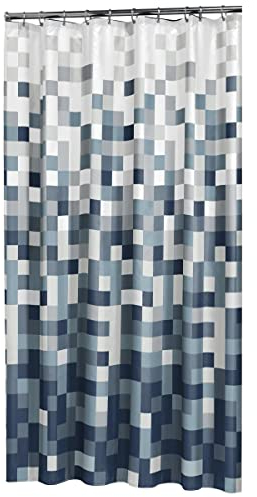 Sealskin Textil Duschvorhang Pixel, schwarz/weiß, B x H: 180 cm x 200 cm