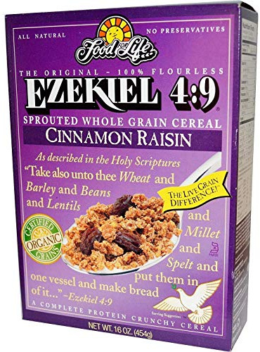Ezekiel 4:9, Sprouted Whole Grain Cereal, Cinnamon Raisin, 16 oz (454 g)