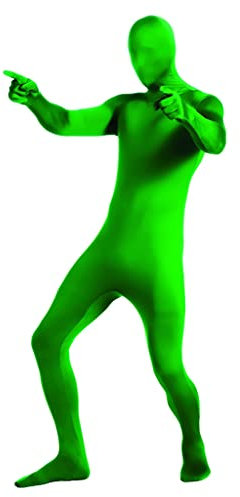 Rubies 880511 Herren-Kostüm, einfarbig, 2. Haut, Grün, Größe M, Grün, M