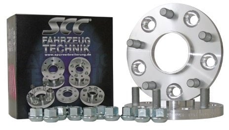 SCC Spurverbreiterungen Spurplatten 2x20mm 5x108-14179S kompatibel mit Ford C-Max Focus Kuga Mondeo TRANSIT