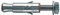Fischer Tasselli in Acciaio per Carichi Pesanti SLM 16 V con Vite Bullone Testa Esagonale (10 Pz.)