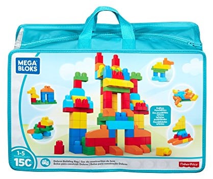 MEGA Bloks CNM43 - Bausteinebeutel, Deluxe 150 Teile, bunt, Spielzeug ab 1 Jahr