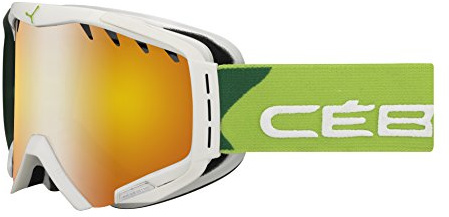Cébé Skibrille Hurricane Flash Fire, Green/Wood/Orange, L, CBG39