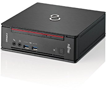 Fujitsu ESPRIMO Q956 CI7-6700T VFY:Q0956P87SPDE Desktop PC (Intel Core i7 6700T, 8 GB RAM, SSD da 512 GB, Win 10 Pro), nero/rosso