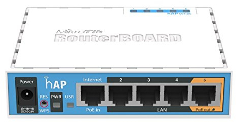 MikroTik RB951Ui-2nD - hAP mit 650 MHz CPU, 64 MB RAM, 5x LAN