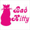 INDIGOS UG Aufkleber - Autoaufkleber - JDM - Die Cut - Bad Kitty Naughty Cat Kitten Decal Window Sticker - pink - 116mmx88mm