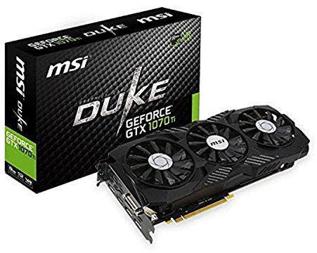 MSI GTX 1070 TI DUKE 8G scheda video GeForce GTX 1070 Ti 8 GB GDDR5