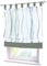 1er-Pack Raffrollo Voile Transparent mit Wellen Druck Spleiss Design Rollos Schlaufen Vorhang (BxH 120x140cm, Grau)