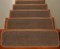 Soft Plain Carpet Stair Treads NON-SLIP MACHINE WASHABLE Mats/Rugs, 22x67cm, 11mm Thickness (Camel, 13)