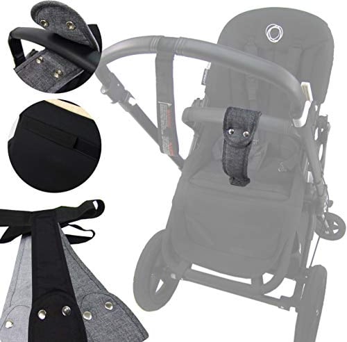 BAMBINIWELT hochwertiger Schrittgurt, Rutschgurt für Kinderwagen, Haltegurt für Bugaboo Cameleon, Donkey, Fox (schwarz)