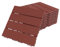 Terrassenfliesen aus Kunststoff, Klicksystem, 30 x 30cm, 8 Stück, 0.72 qm, Balkonfliesen, Bodenbeläge, Klickfliesen in Holzoptik, Ziegelfarbe