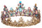 Große Königin Krone für Damen Geburtstag 18, 30, 40, Prinzessin krone Erwachsene Braut Kopfschmuck Diadem Gold