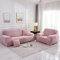 Surwin Housses de Canapé avec Accoudoirs 1 2 3 4 Places, Imprimé Extensible Spandex Couverture de SofaRevêtement de Canapé Elastique Mode Protecteur de Canapé (Rose,3 Places - 190-230cm)