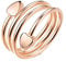 20LY Ladies Women Adjustable Rose Gold Magnetic Copper Ring