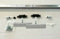 Kit pinze e Binario portata KG 150 attacco a soffitto per Porta Scorrevole Vetro dimensioni cm 170
