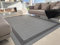 TEJIDOS EL MUNDO Alfombra vinilica de Tejido Trenzado de Alta Gama Lavable Antideslizante Alfombra Resistentes para Salon Cocina baño Pasillo - 200x300 cm., GRECA-Plata