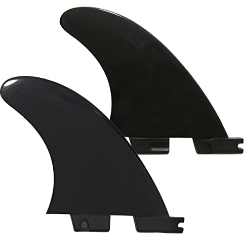 UP100 2 Fins/Set FCS II Fins de Surf Aileron de Planche de Surf Surf Taille Moyenne GL FCS 2 Fin Noir