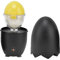 banapoy Elektrischer Eiershaker, Egg Scrambler in Shell Golden Egg Mixer, Egg Dotter White Mixer Whisk Egg Spinner Zum Mischen des Eies, DIY Kitchen Cooking Tools(EU)