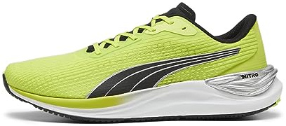 Puma Men Electrify Nitro 3 Road Running Shoes, Lime Pow-Puma Black-Puma Silver, 45 EU