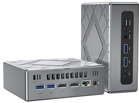NiPoGi Mini PC, Ιntel Core i5-12450H (fino a 4.4GHz) Mini Computer 32GB Ram 512GB Rom, piccoli computer desktop Supporto 4K UHD WiFi6 Tipo C BT5.2
