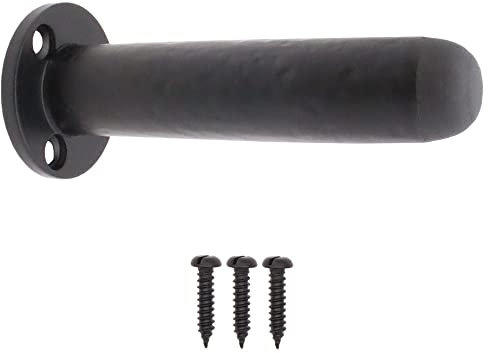 EAI Projection Door Stop | Wall Mounted, Heavy Duty | 90mm/3.5 inch | Black Antique Iron