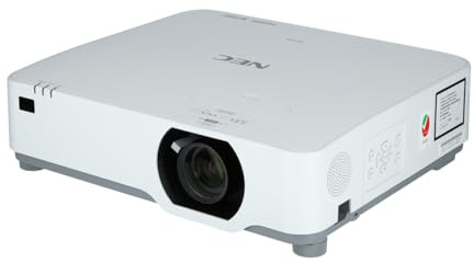 NEC P627UL 6200 ANSI Lumen WUXGA (1920x1200) LCD Projector, White, HDMI, Portable