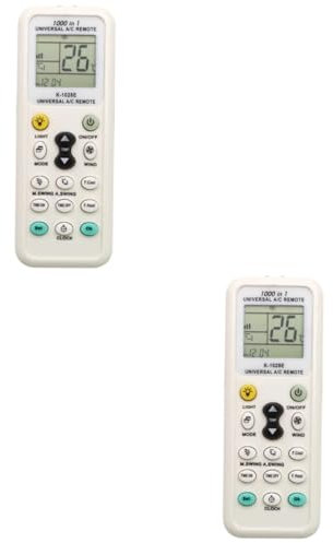 SOLUSTRE 2st A/c Lcd Universelle Kontrolle Universelle Klimaanlagen-fernbedienung Klimaanlagenregler Universalfernbedienung Universelle Fernbedienung Zubehör Weiß Universal-