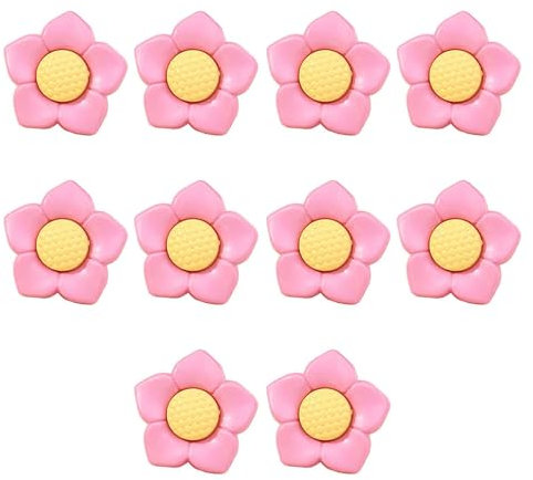 10 Stücke Kunststoff Knöpfe Knöpfe Kinder,kinderknöpfe Babyknöpfe Abnehmbarer Kleidungsknöpfe Für Mädchen Und Jungen-Rosa-19mm