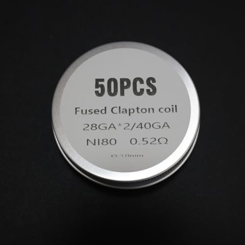 WratryParts - Bobinas Ni80 preconstruidas para tanque RDA RTA RDTA RDTA (0,52 ohm)