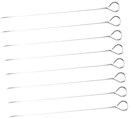 Toddmomy 8 Pièces Bâtonnets de barbecue grillage bâtonnets à rôtir brochettes pour barbecue brochettes de poulet brochettes pour brochettes fourchette à barbecue broche à rôtir