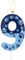 mciskin Blue Dog Paw 9th Birthday Candle, Dog Paw Cake Decorations, Blue Number 9 Candle for Cake, Candles Cupcake Topper for Boy Girl 9th Birthday Decorations,Pet Party Candle, Pet Party Supplies