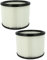 vhbw 2x Filterelement Ersatz für Protool Festool 625324, 630506 für Nass-/Trockensauger - Feinstaubfilter, Papier/Gummi