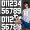 Large Iron On Numbers 22 Pcs 7.8 Inch DIY Iron On Transfers for Football Shirts, Running Vests Leavers Shirts Heat Transfer Numbers 0-9 for Fabric Clothes DIY Craft