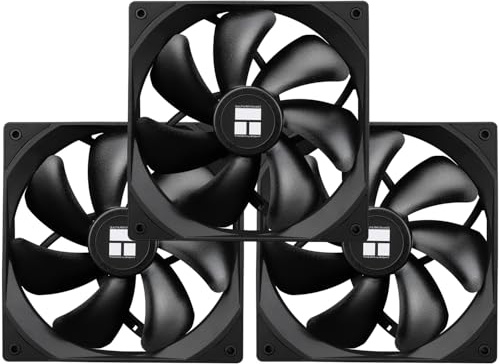 Thermalright TL-C14C X3 - Ventilador para CPU (140 mm, ventilador silencioso PWM de 4 pines con rodamiento S-FDB incluido, paquete de 3 ventiladores, hasta 1500 rpm para enfriar el PC)