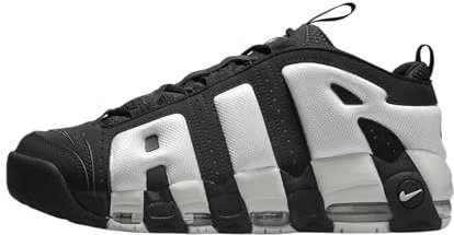 Nike Men's AIR More Uptempo Low Sneaker, Black Photon Dust Metallic Silver, 8.5 UK