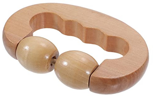 COLLBATH Doppelroller Massagegerät Für Rücken Und Beine Manuelles Waist Massager Tool Zur Muskelentspannung Fördert Durchblutung Leicht Tragbar Für Körperliche Regeneration Sport