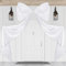 Wavwavw 79 x 47 Inches Giant Bow Decoration Extra Large Satin Bow with Long Streamers Coquette Birthday Party Decoration for Fireplace Mirror Wall Tree Arch Wedding Decorations(White)