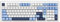 NACODEX Ajazz AK980 - Teclado mecánico inalámbrico azul y blanco para juegos, trimodo BT5.0/2.4GHz/USB-C, teclado personalizado intercambiable en caliente, retroiluminado RGB, teclados para juegos de