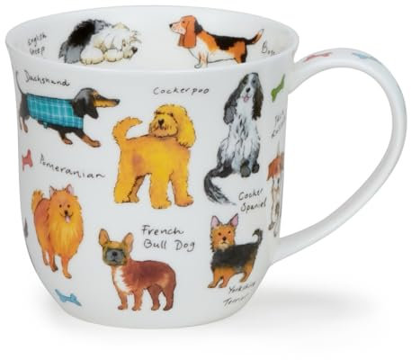 Dunoon Cumbrae Dog Breeds 0.45 Litre Fine Bone China Mug
