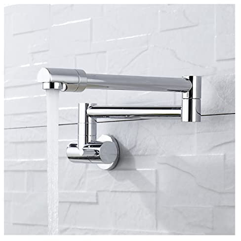 Rubinetto per riempimento pentole, Riempitore di vaso in ottone solido Tocca Montaggio Montaggio Cucina Cucina Cucina Cold Cold TAP TAP TAP CHROME NICKEL RUCCHETTO ROUTTABILE,Portata elevata