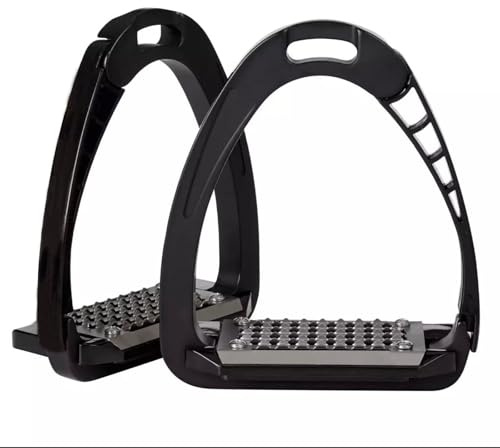 EXTREME Black Horse Safety Stirrup Irons Quick Release Aluminium Stirrup 4.75 Stable Rider Comfort and Safety Improved Strength