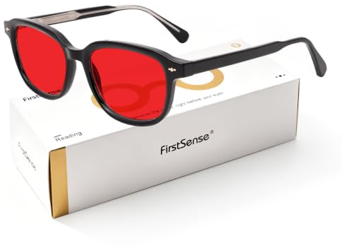 firstsense Blaulichtfilter brille herren damen Schwarz/Schildpatt TR90 Brille ohne stärke Schutz vor Augenermüdung und UV-Blendung Gaming Brille Computerbrille mit Federscharnier verbessert Schlaf